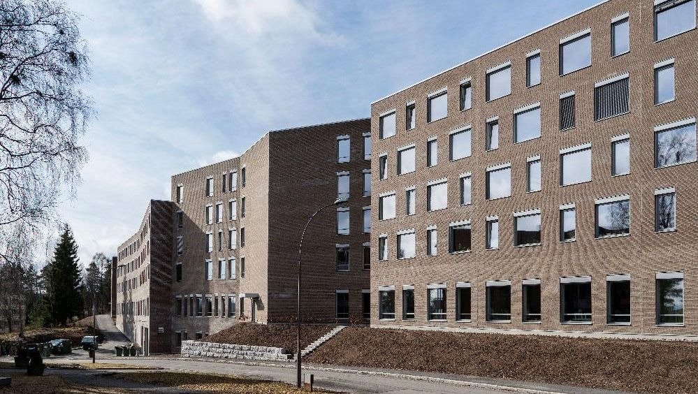 Fasade til sykehjem/helsebygg